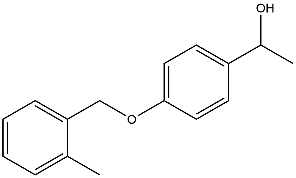 α-Methyl-4-[(2-methylphenyl)methoxy]benzenemethanol Structure