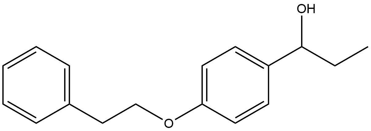 α-Ethyl-4-(2-phenylethoxy)benzenemethanol Structure