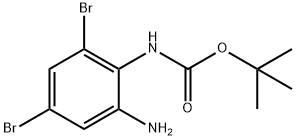 Carbamic acid, N-(2-amino-4,6-dibromophenyl)-, 1,1-dimethylethyl ester Structure
