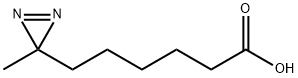 3H-Diazirine-3-hexanoic acid, 3-methyl- Structure