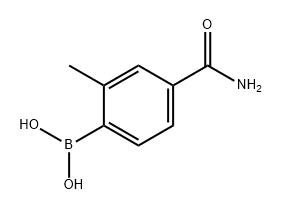 Boronic acid, B-[4-(aminocarbonyl)-2-methylphenyl]- Structure