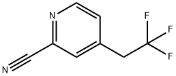2-Pyridinecarbonitrile, 4-(2,2,2-trifluoroethyl)- Structure