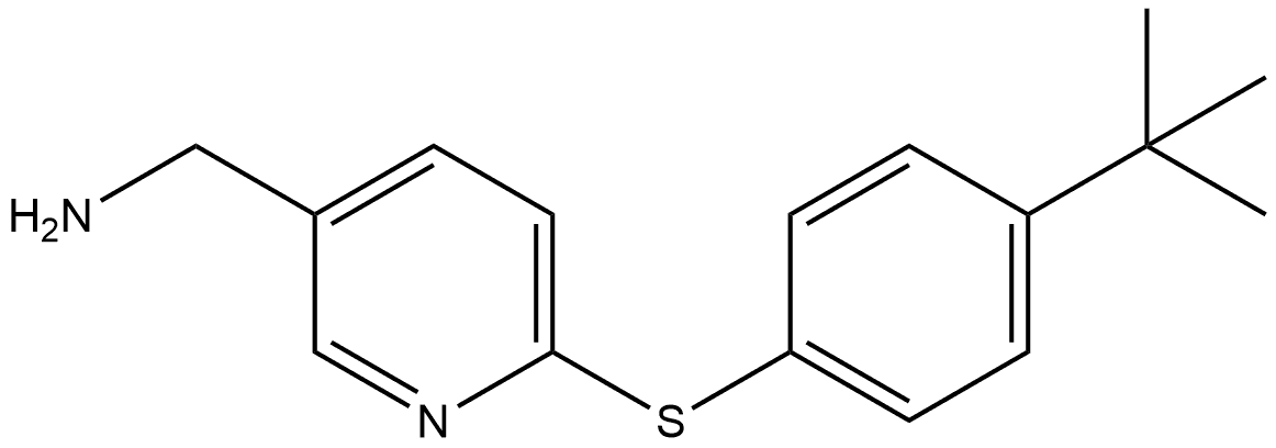 6-[[4-(1,1-Dimethylethyl)phenyl]thio]-3-pyridinemethanamine Structure