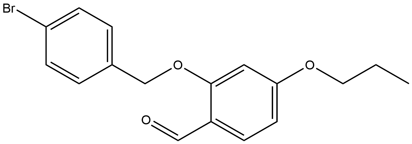 2-[(4-Bromophenyl)methoxy]-4-propoxybenzaldehyde Structure