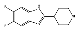 1H-Benzimidazole, 5,6-difluoro-2-(4-piperidinyl)- Structure