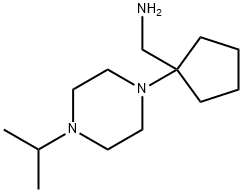 (1-[4-(PROPAN-2-YL)PIPERAZIN-1-YL]CYCLOPENTYL)METHANAMINE Structure