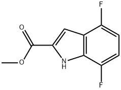 methyl 4,7-difluoro-1H-indole-2-carboxylate Structure