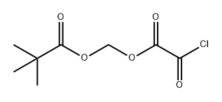 Propanoic acid, 2,2-dimethyl-, [(2-chloro-2-oxoacetyl)oxy]methyl ester Structure