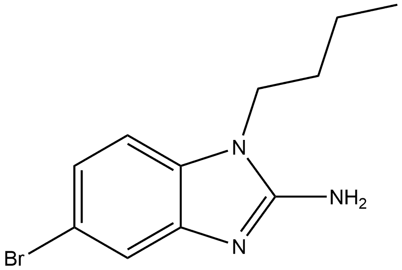 5-Bromo-1-butyl-1H-benzimidazol-2-amine Structure