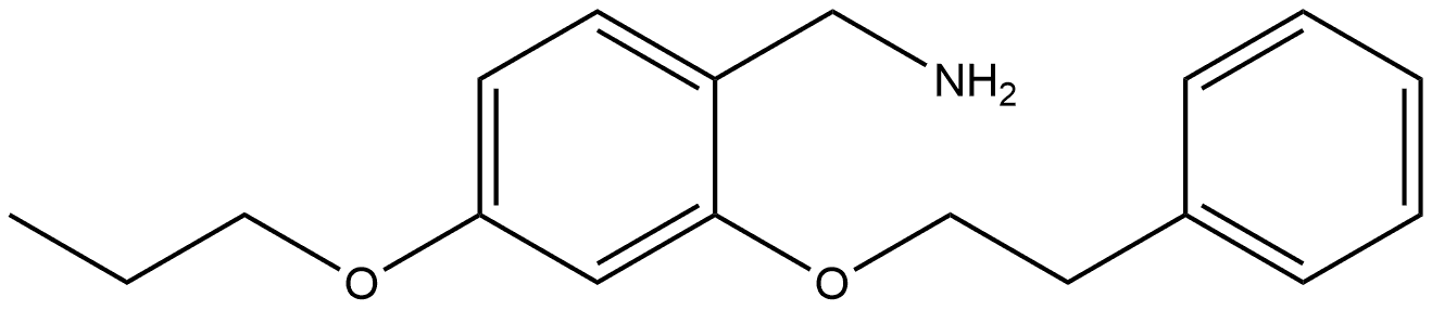 2-(2-Phenylethoxy)-4-propoxybenzenemethanamine Structure