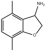 4,7-Dimethyl-2,3-dihydro-1-benzofuran-3-amine Structure