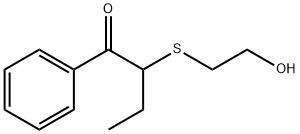 1-Butanone, 2-[(2-hydroxyethyl)thio]-1-phenyl- Structure