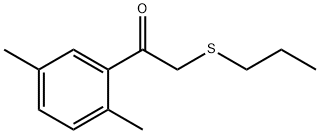 Ethanone, 1-(2,5-dimethylphenyl)-2-(propylthio)- Structure