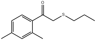 Ethanone, 1-(2,4-dimethylphenyl)-2-(propylthio)- Structure