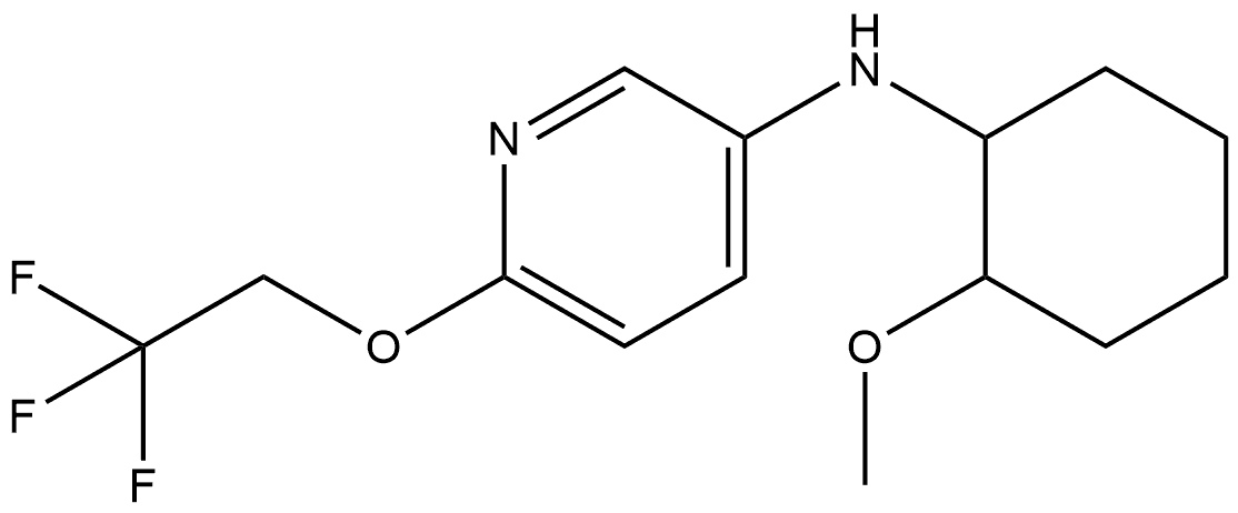 N-(2-Methoxycyclohexyl)-6-(2,2,2-trifluoroethoxy)-3-pyridinamine Structure