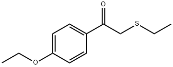 Ethanone, 1-(4-ethoxyphenyl)-2-(ethylthio)- Structure