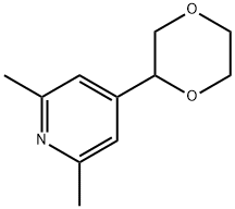 Pyridine, 4-(1,4-dioxan-2-yl)-2,6-dimethyl- 구조식 이미지