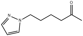 2-Hexanone, 6-(1H-pyrazol-1-yl)- Structure