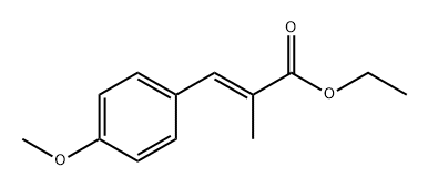 2-Propenoic acid, 3-(4-methoxyphenyl)-2-methyl-, ethyl ester, (2E)- Structure