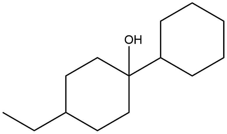 4-Ethyl[1,1'-bicyclohexyl]-1-ol Structure