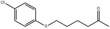2-Hexanone, 6-[(4-chlorophenyl)thio]- 구조식 이미지