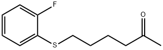 2-Hexanone, 6-[(2-fluorophenyl)thio]- 구조식 이미지