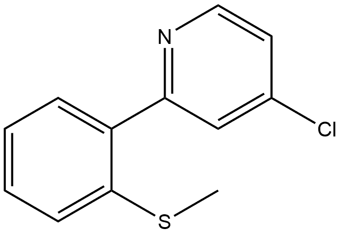 4-Chloro-2-[2-(methylthio)phenyl]pyridine Structure