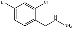 Hydrazine, [(4-bromo-2-chlorophenyl)methyl]- Structure