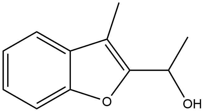 1-(3-methyl-1-benzofuran-2-yl)ethan-1-ol 구조식 이미지