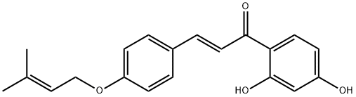 2?4?Dihydroxy-4-prenyloxychalcone >=85% (LC/MS-UV) Structure