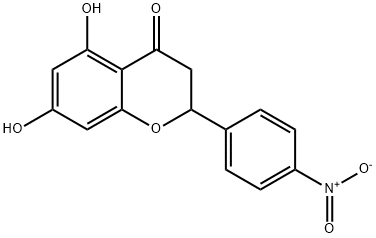 5,7-Dihydroxy-2-(4-nitrophenyl)chroman-4-one Structure