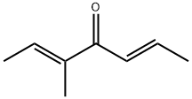 2,5-Heptadien-4-one, 3-methyl-, (2E,5E)- Structure