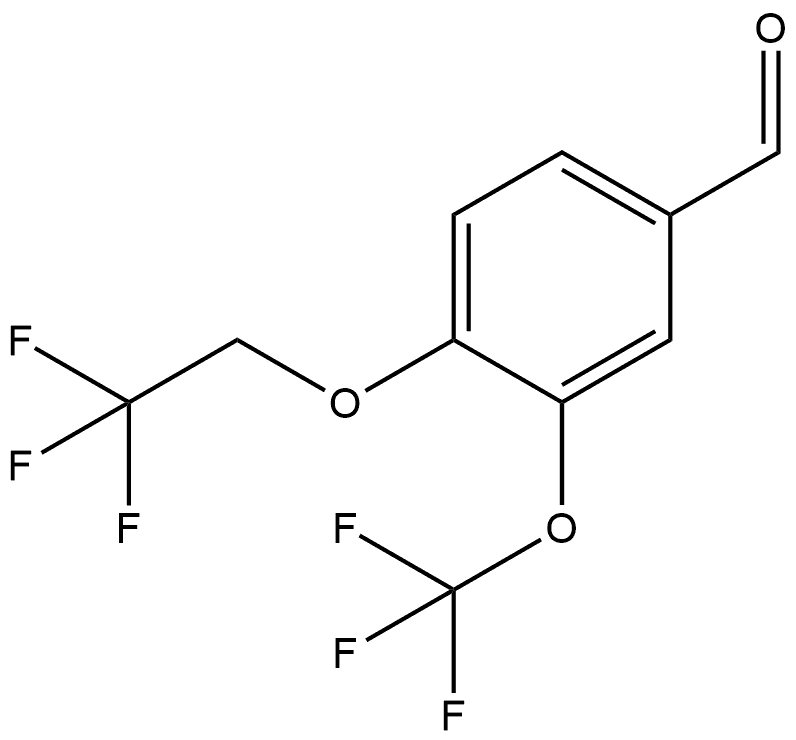 4-(2,2,2-Trifluoroethoxy)-3-(trifluoromethoxy)benzaldehyde Structure