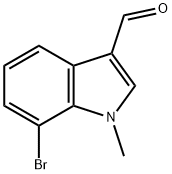 1H-Indole-3-carboxaldehyde, 7-bromo-1-methyl- Structure