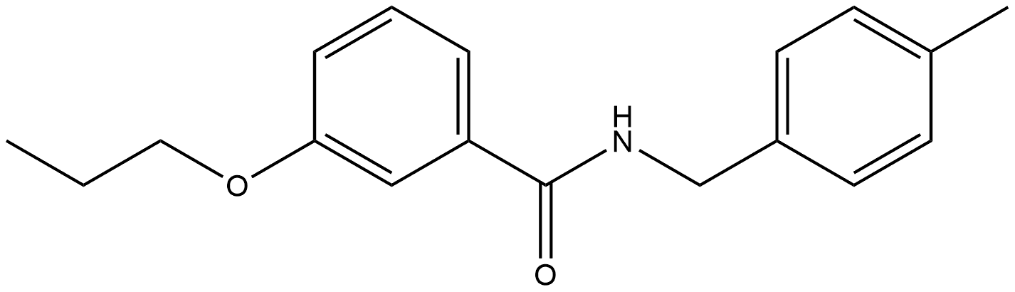 N-[(4-Methylphenyl)methyl]-3-propoxybenzamide Structure