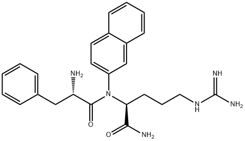 L-Argininamide, L-phenylalanyl-N-2-naphthalenyl- Structure