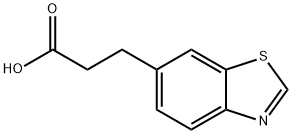 3-(1,3-benzothiazol-6-yl)propanoic acid 구조식 이미지