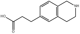 6-Isoquinolinepropanoic acid, 1,2,3,4-tetrahydro- 구조식 이미지
