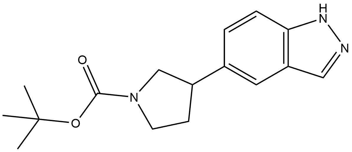5-(1-Boc-3-pyrrolidinyl)-1H-indazole Structure
