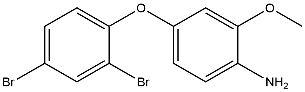 4-(2,4-Dibromophenoxy)-2-methoxybenzenamine Structure