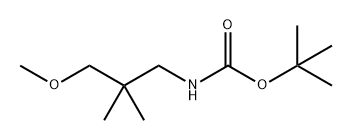 Carbamic acid, N-(3-methoxy-2,2-dimethylpropyl)-, 1,1-dimethylethyl ester Structure