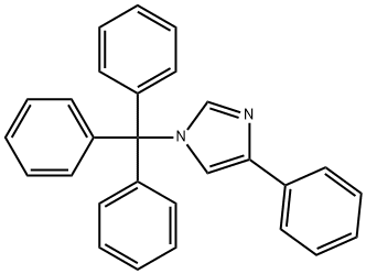 1H-Imidazole, 4-phenyl-1-(triphenylmethyl)- Structure