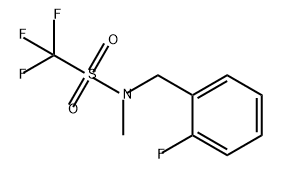 Methanesulfonamide, 1,1,1-trifluoro-N-[(2-fluorophenyl)methyl]-N-methyl- 구조식 이미지
