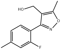 4-Isoxazolemethanol, 3-(2-fluoro-4-methylphenyl)-5-methyl- Structure
