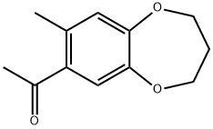 1-(8-methyl-3,4-dihydro-2H-1,5-benzodioxepin-7-yl)ethanone 구조식 이미지