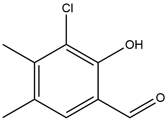 3-Chloro-2-hydroxy-4,5-dimethylbenzaldehyde Structure