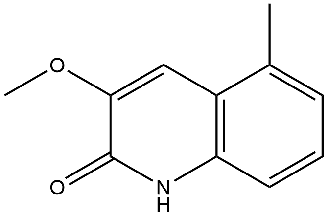 3-Methoxy-5-methylquinolin-2(1H)-one 구조식 이미지