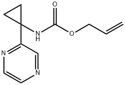 allyl (1-(pyrazin-2-yl)cyclopropyl)carbamate 구조식 이미지