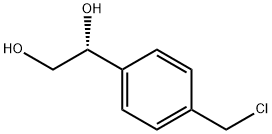 1,2-Ethanediol, 1-[4-(chloromethyl)phenyl]-, (1R)- Structure