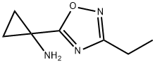 1-(3-ETHYL-1,2,4-OXADIAZOL-5-YL)CYCLOPROPANAMINE Structure